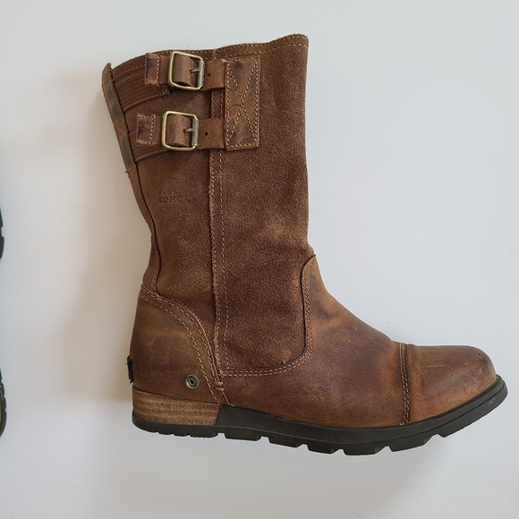 Sorel Major Pull On Leather Boots. - Picture 4 of 8